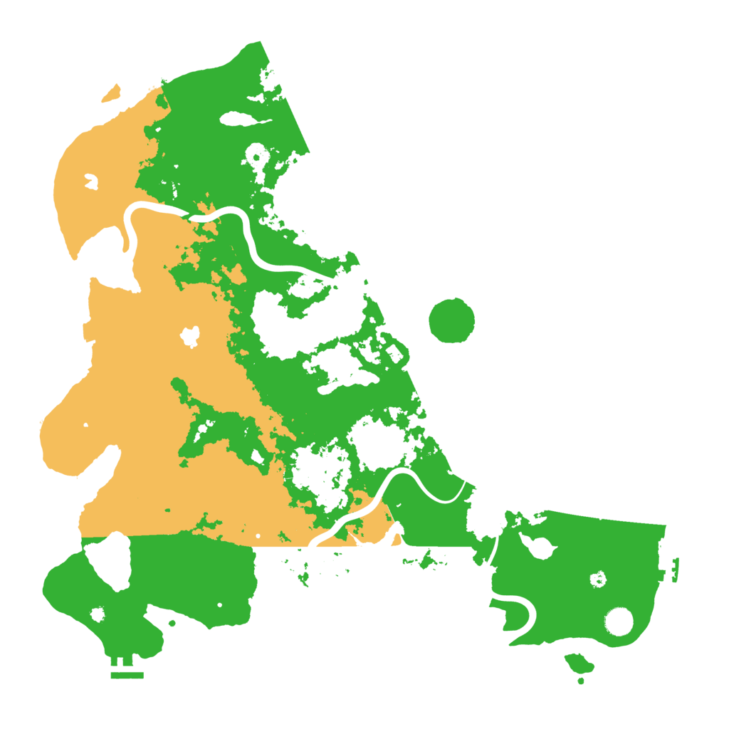 Biome Rust Map: Procedural Map, Size: 4500, Seed: 735045684