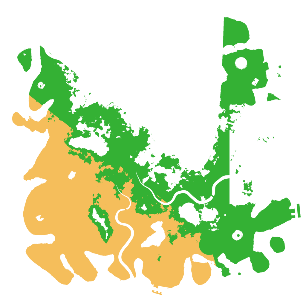 Biome Rust Map: Procedural Map, Size: 4500, Seed: 421332737