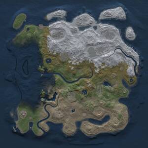 Thumbnail Rust Map: Procedural Map, Size: 4000, Seed: 1472236944, 15 Monuments
