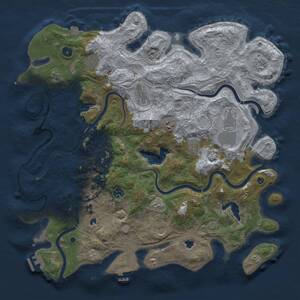 Thumbnail Rust Map: Procedural Map, Size: 4500, Seed: 1878877790, 16 Monuments