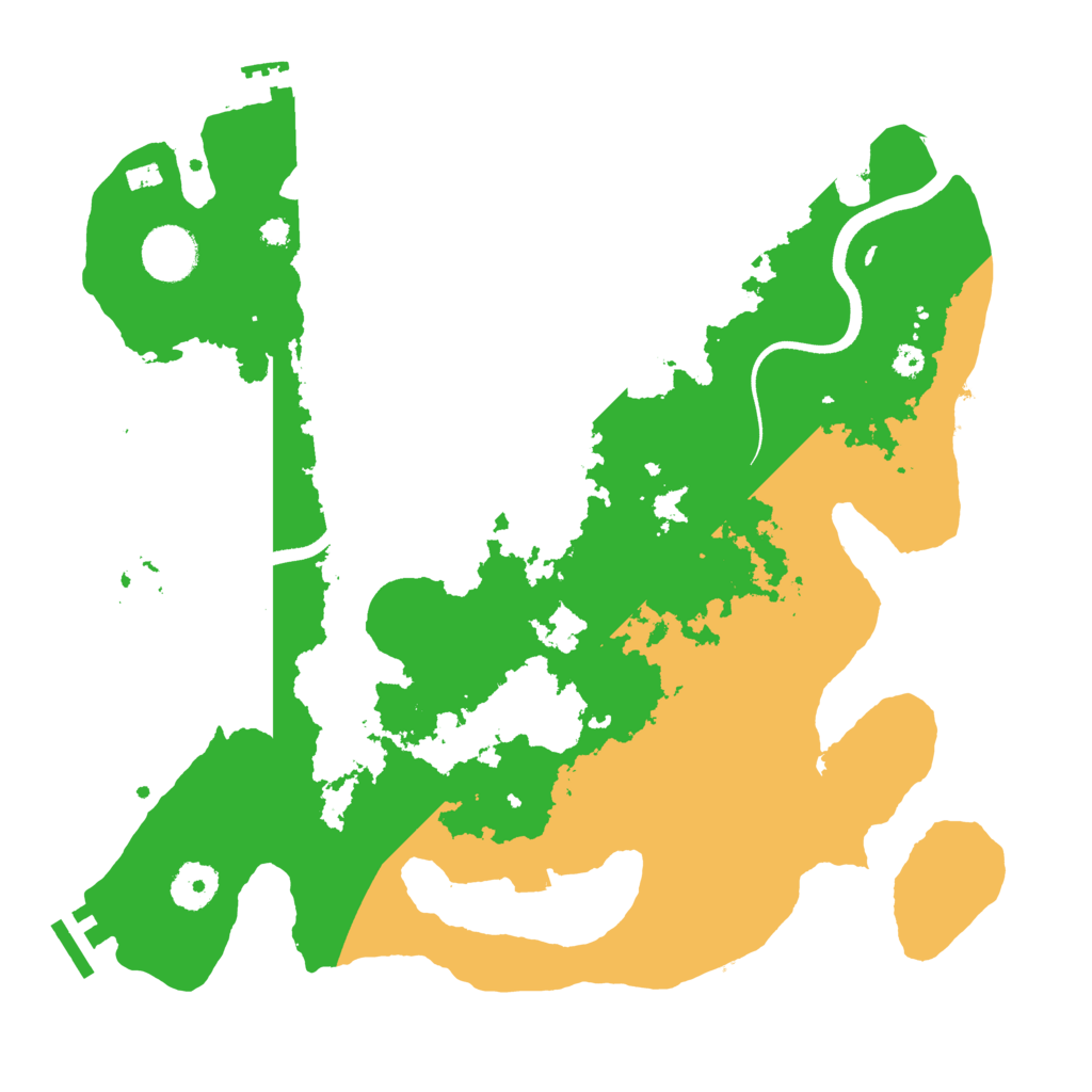 Biome Rust Map: Procedural Map, Size: 3500, Seed: 619163854