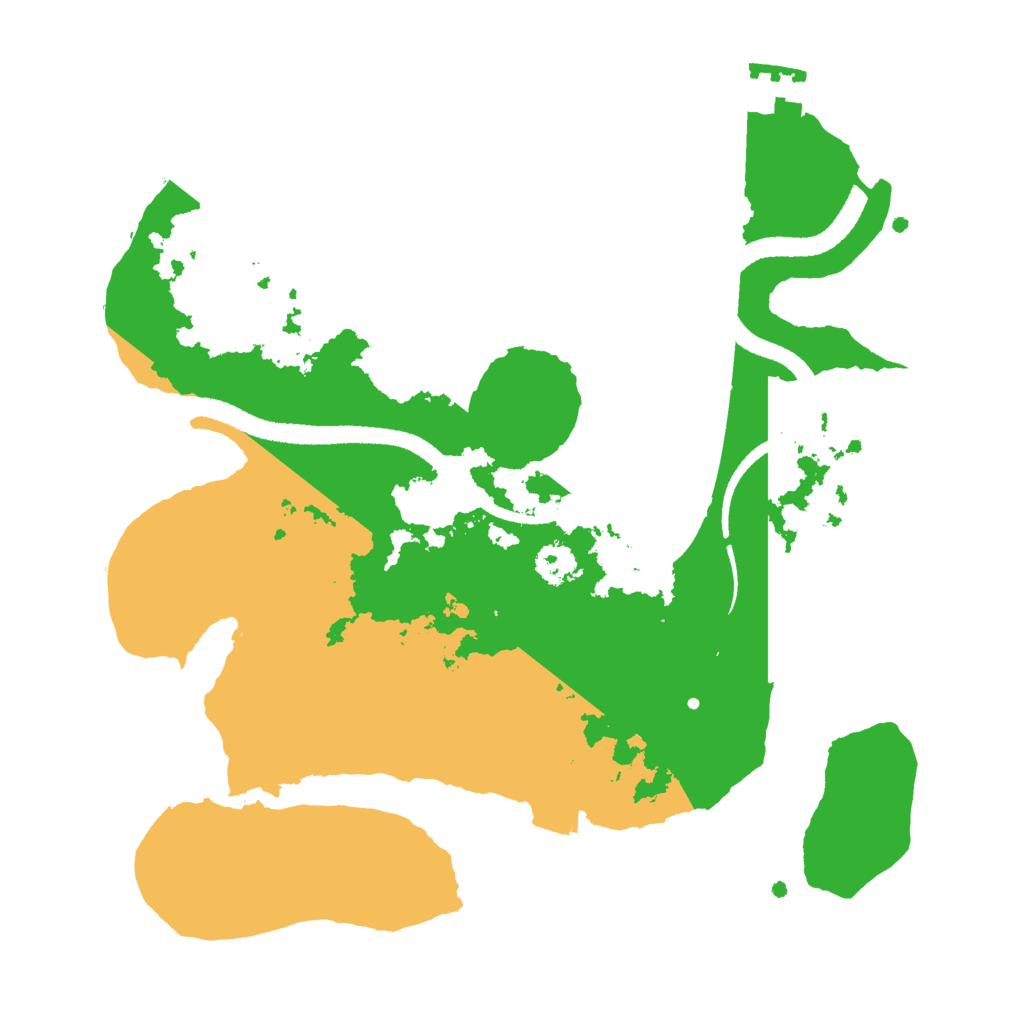Biome Rust Map: Procedural Map, Size: 2600, Seed: 511321