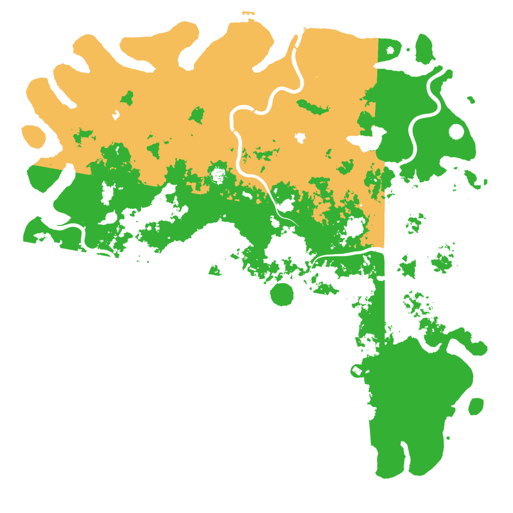 Biome Rust Map: Procedural Map, Size: 6000, Seed: 1001026591