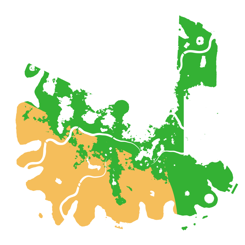 Biome Rust Map: Procedural Map, Size: 4500, Seed: 255353765