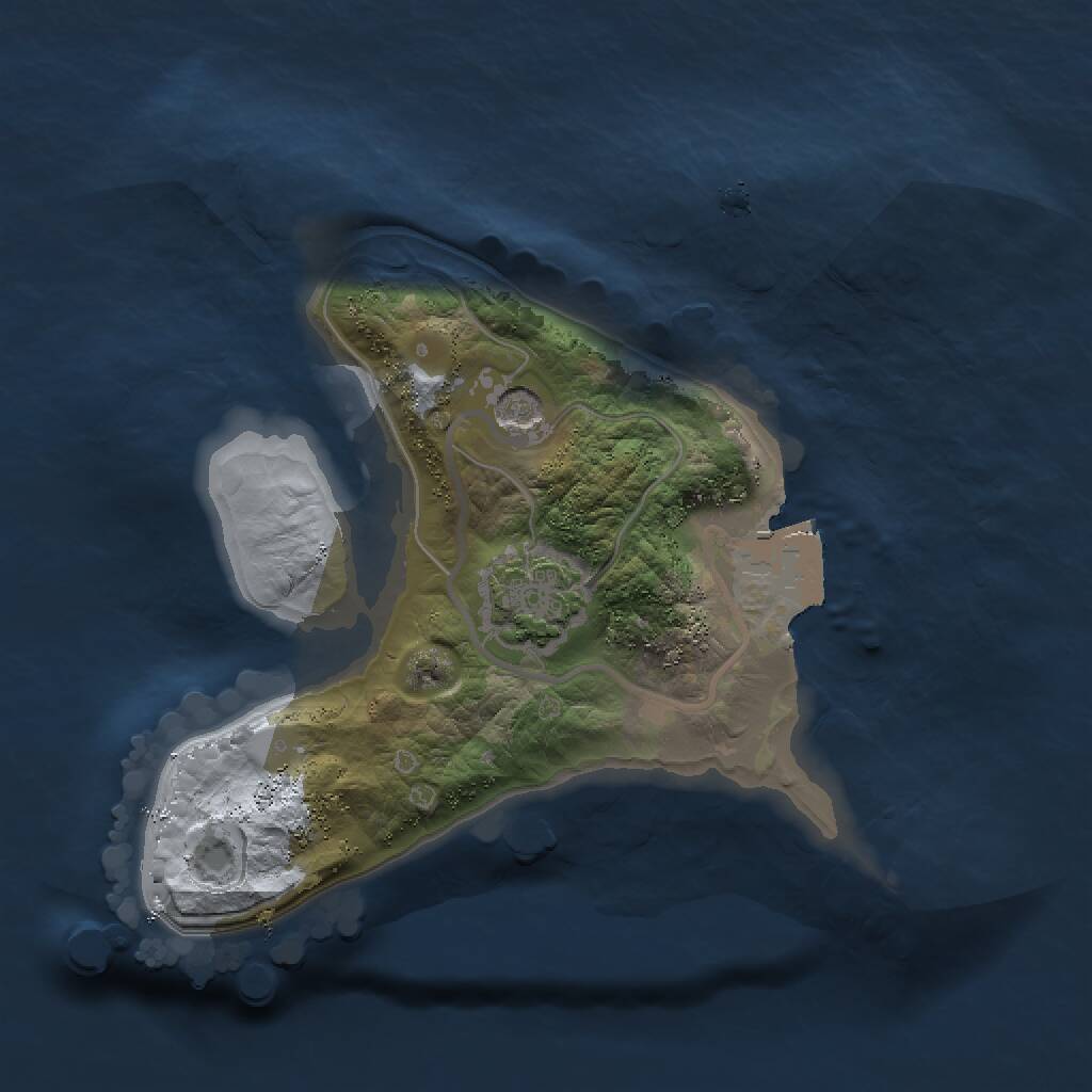 Rust Map: Procedural Map, Size: 1501, Seed: 1814443676, 3 Monuments