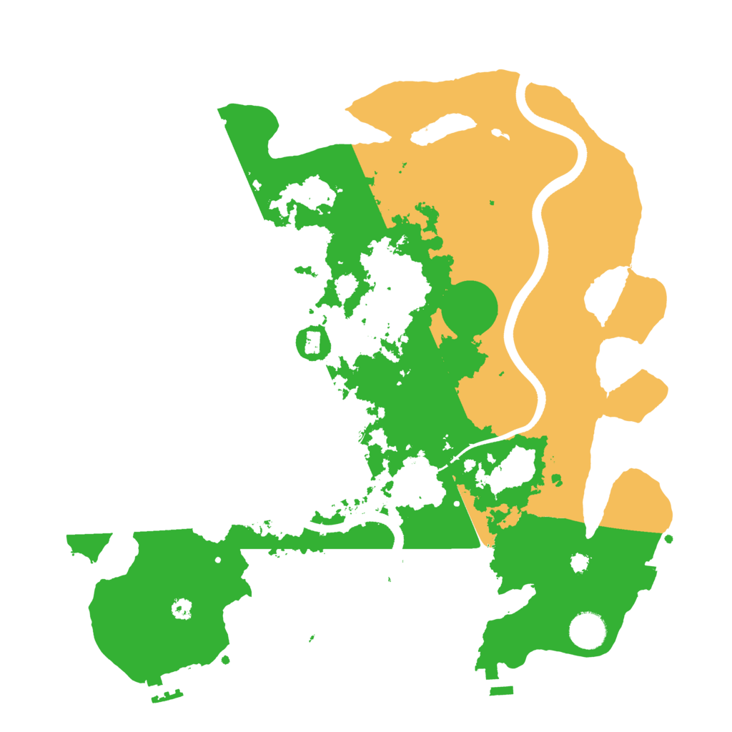 Biome Rust Map: Procedural Map, Size: 3500, Seed: 102654987