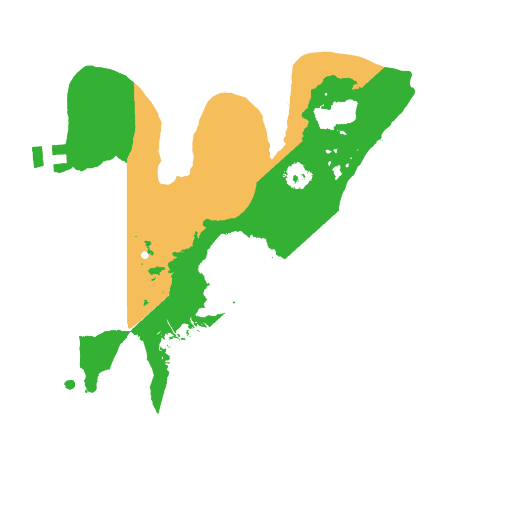 Biome Rust Map: Procedural Map, Size: 2000, Seed: 4206669
