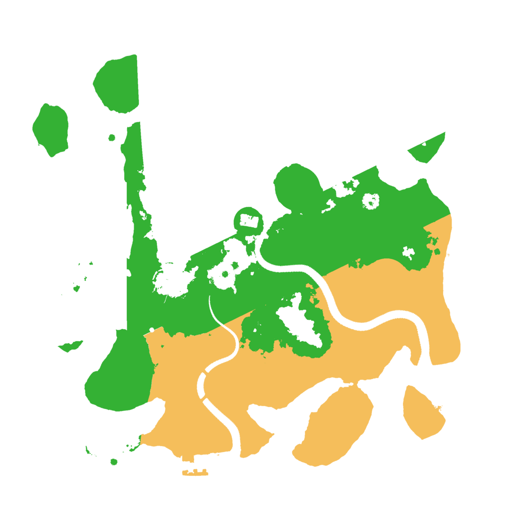 Biome Rust Map: Procedural Map, Size: 3000, Seed: 4163897