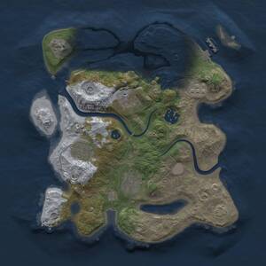 Thumbnail Rust Map: Procedural Map, Size: 2750, Seed: 1766714978, 9 Monuments