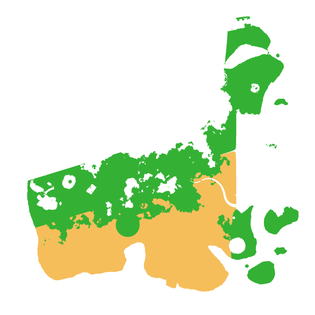 Biome Rust Map: Procedural Map, Size: 3500, Seed: 4201