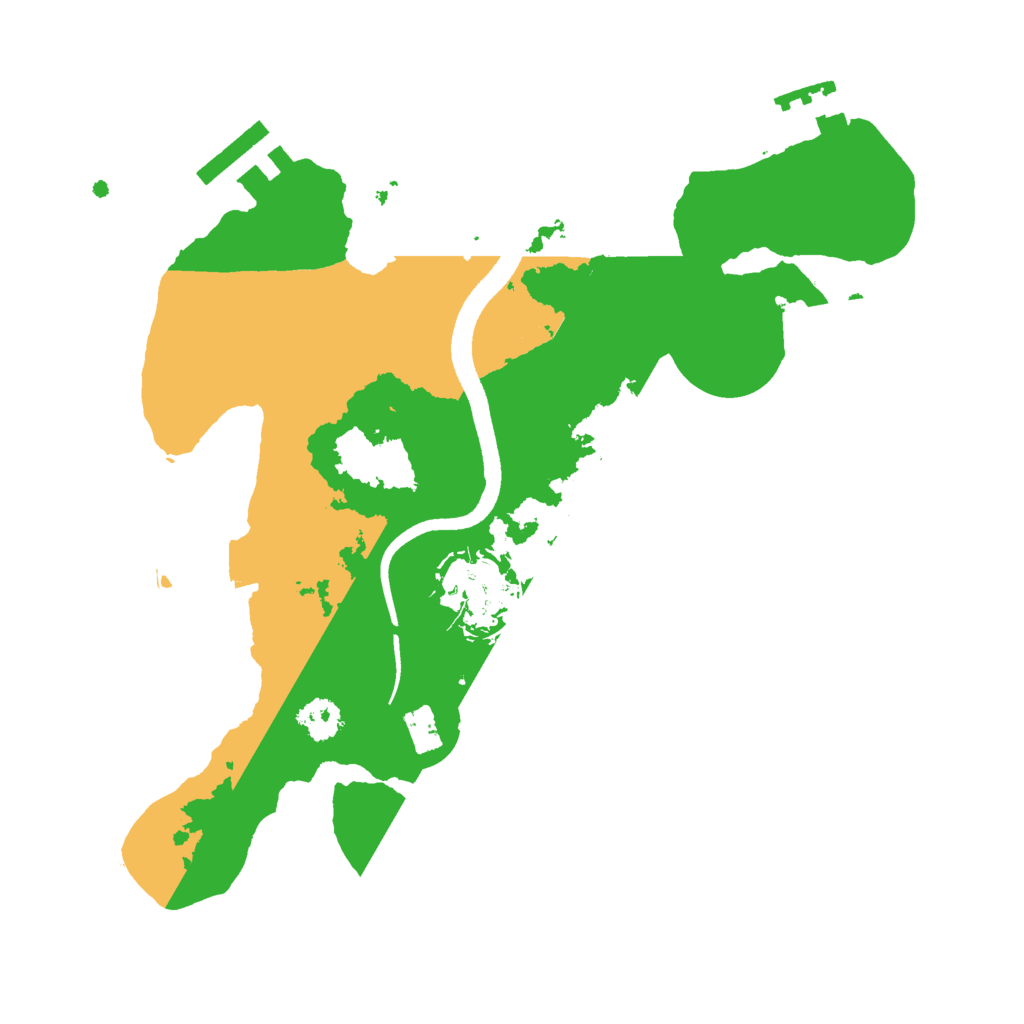 Biome Rust Map: Procedural Map, Size: 2500, Seed: 1087190527