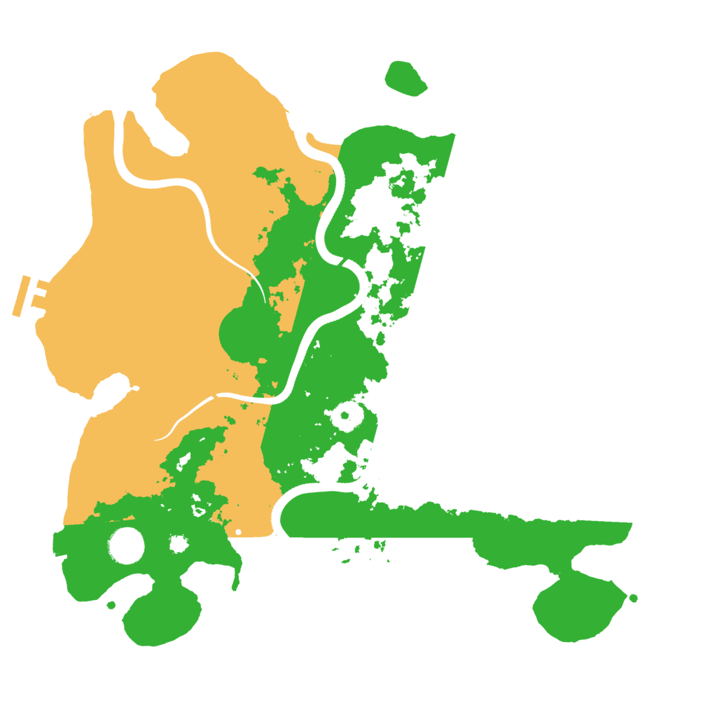 Biome Rust Map: Procedural Map, Size: 3500, Seed: 970701231