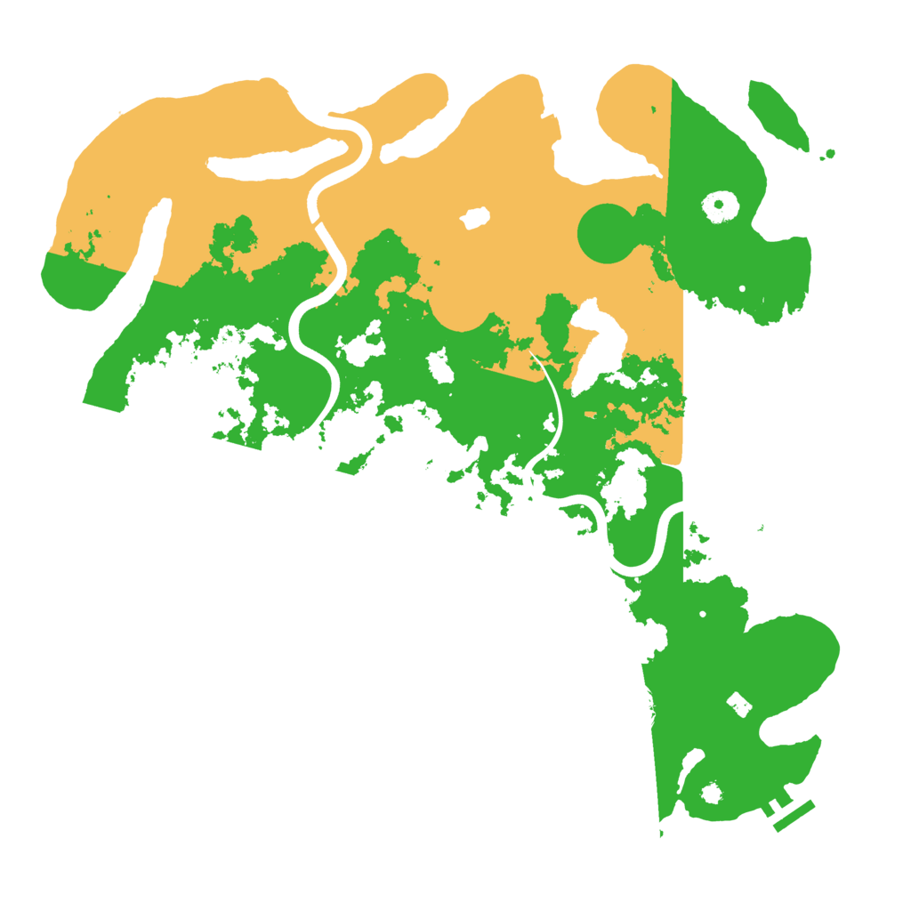 Biome Rust Map: Procedural Map, Size: 4000, Seed: 12453