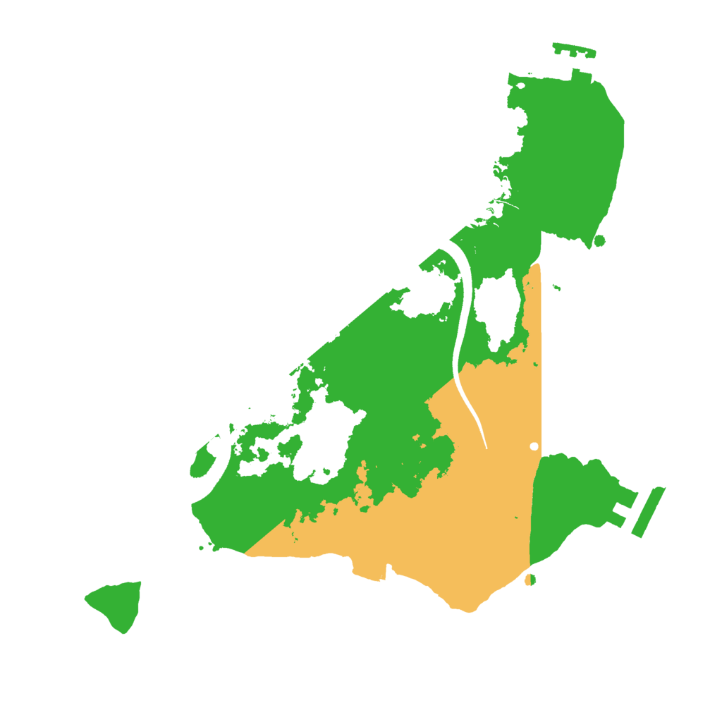 Biome Rust Map: Procedural Map, Size: 2500, Seed: 1877170762