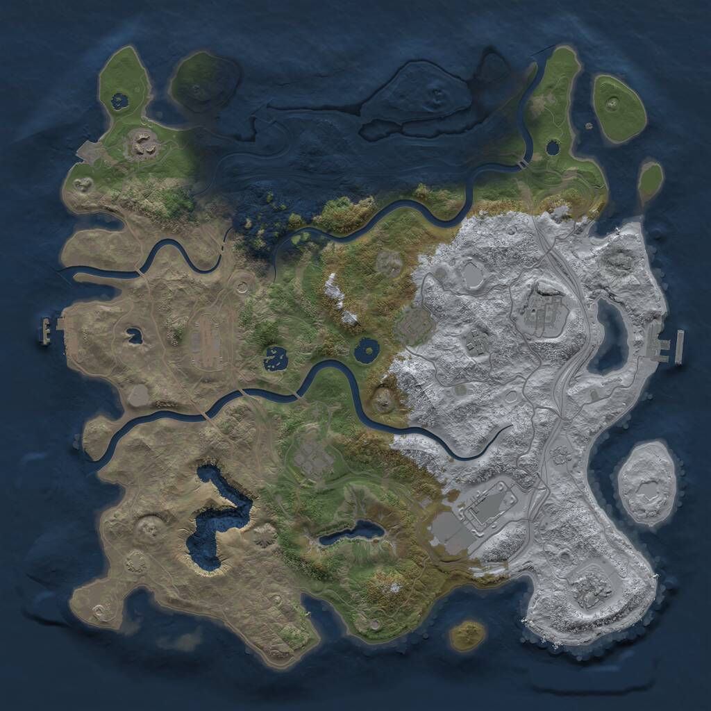 Rust Map: Procedural Map, Size: 4250, Seed: 19731976, 15 Monuments