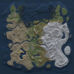 Thumbnail Rust Map: Procedural Map, Size: 4250, Seed: 19731976, 15 Monuments