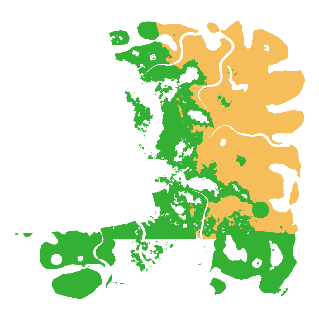 Biome Rust Map: Procedural Map, Size: 5000, Seed: 114137218