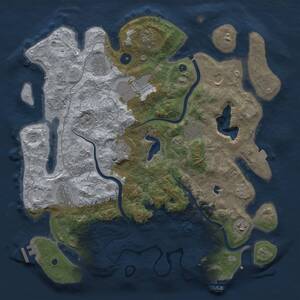 Thumbnail Rust Map: Procedural Map, Size: 4000, Seed: 283716573, 15 Monuments