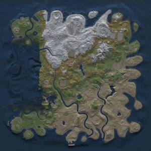 Thumbnail Rust Map: Procedural Map, Size: 5000, Seed: 67805841, 17 Monuments