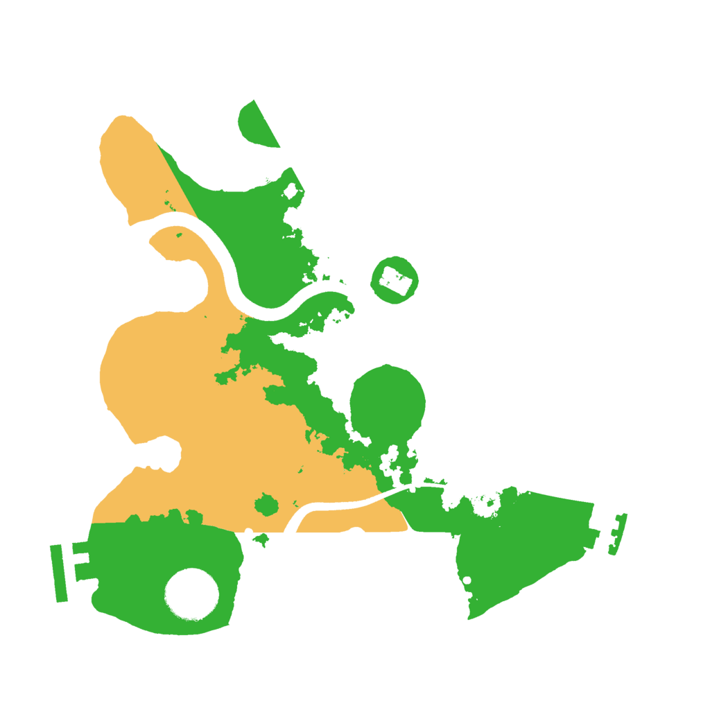 Biome Rust Map: Procedural Map, Size: 2500, Seed: 1766310177