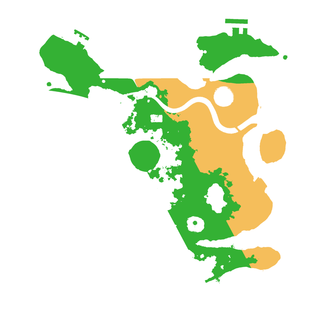 Biome Rust Map: Procedural Map, Size: 2800, Seed: 33333