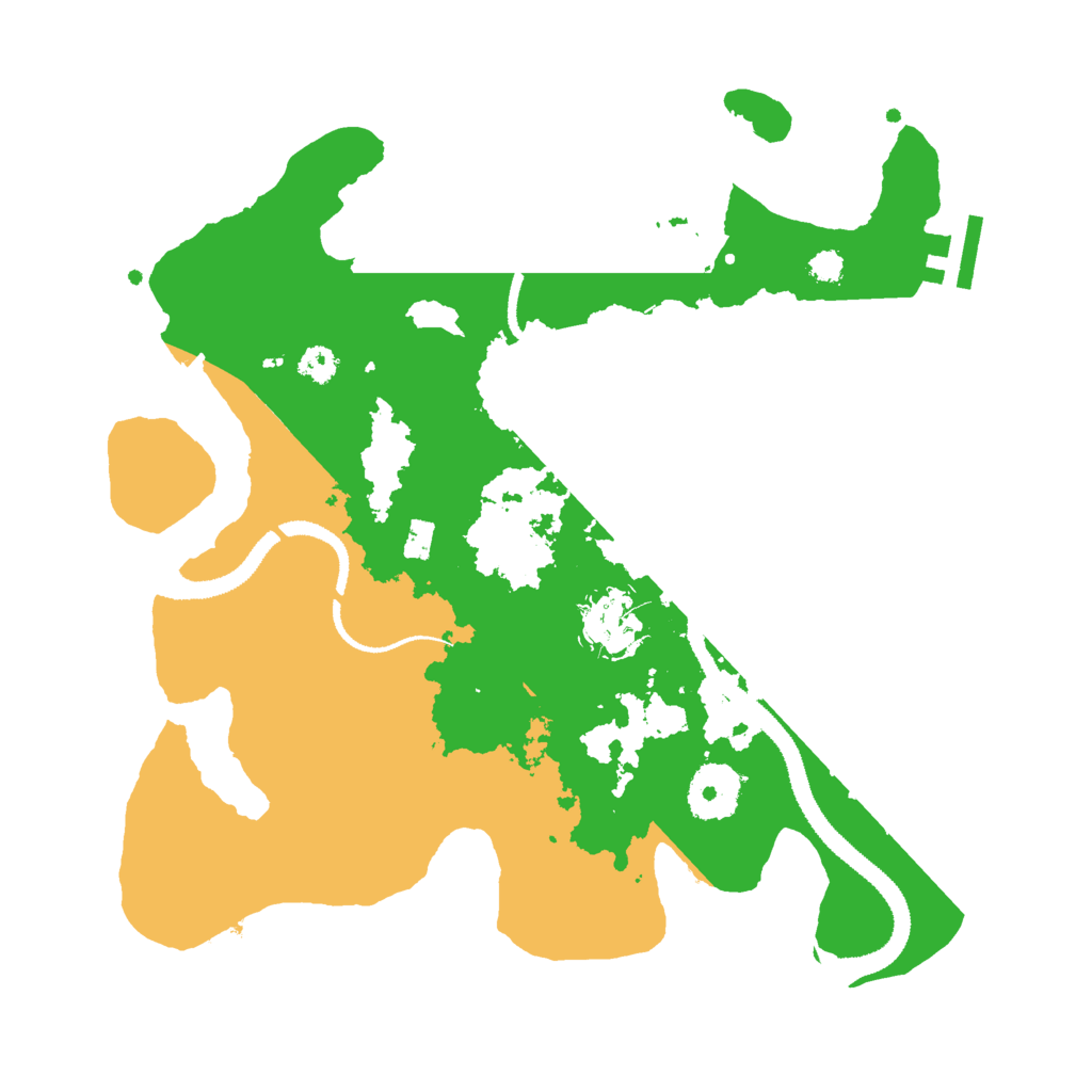 Biome Rust Map: Procedural Map, Size: 3000, Seed: 2345976
