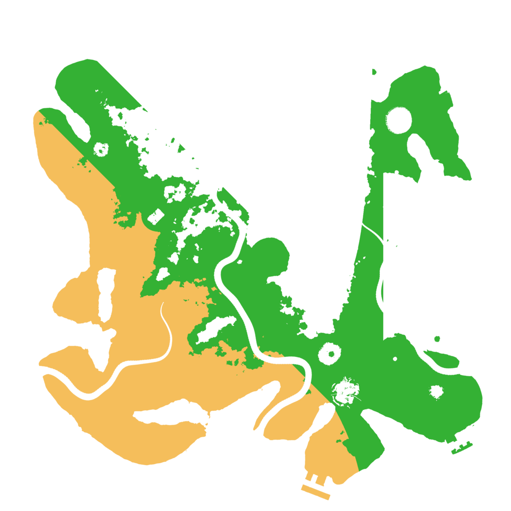 Biome Rust Map: Procedural Map, Size: 3500, Seed: 525588780