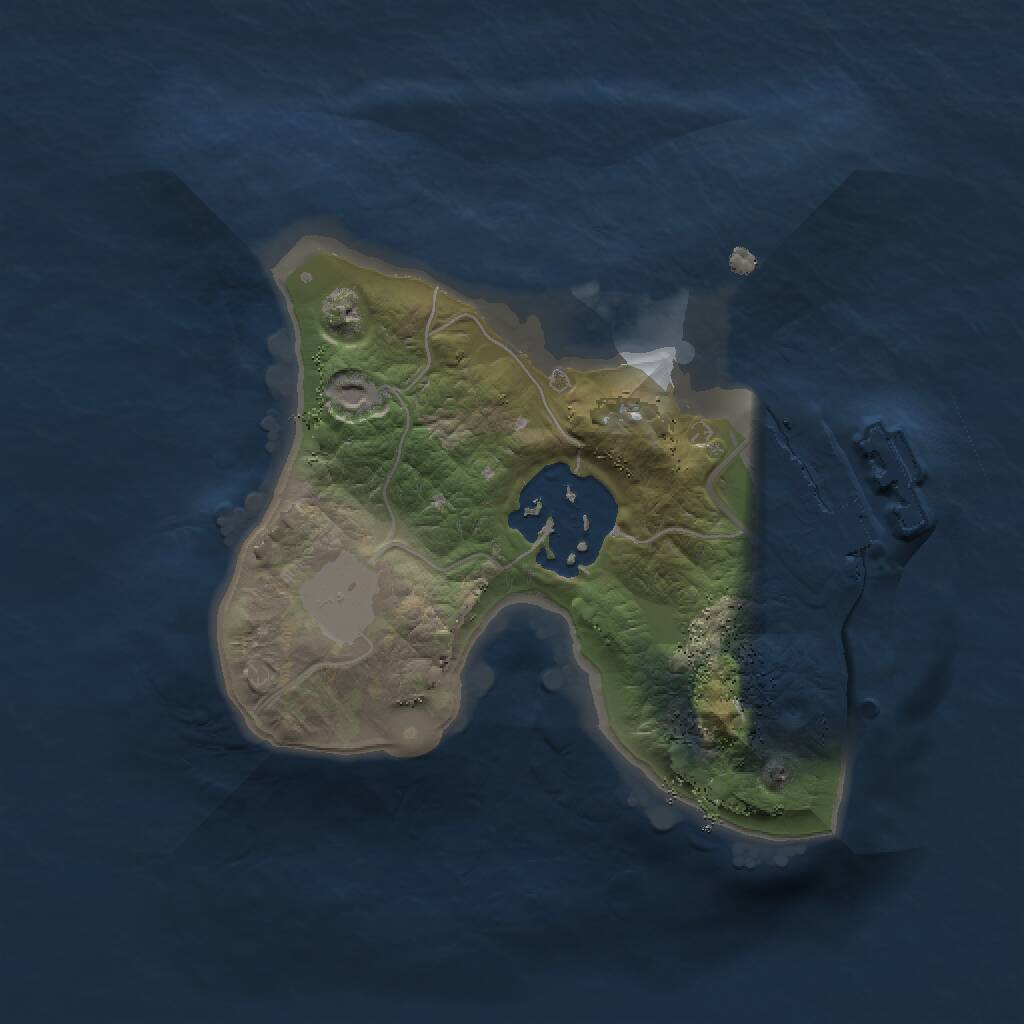 Rust Map: Procedural Map, Size: 1500, Seed: 814840993, 3 Monuments