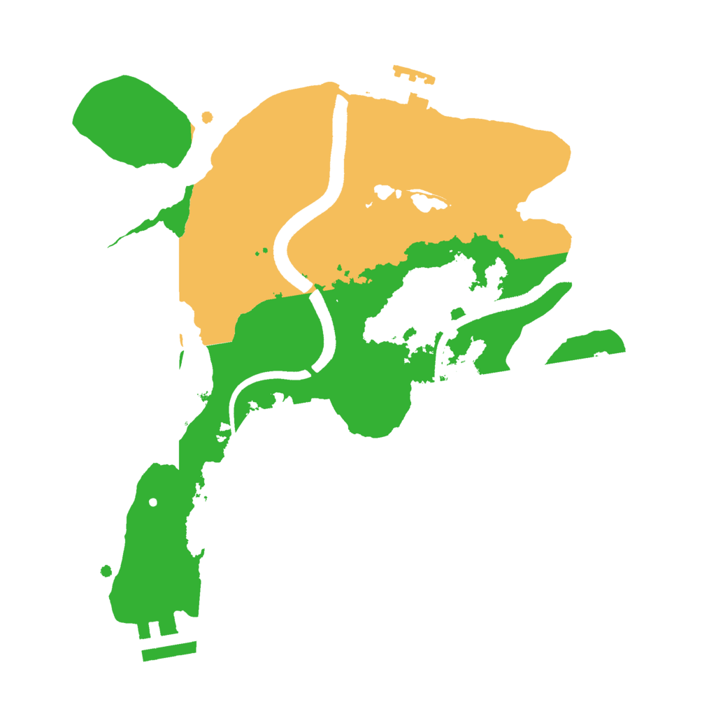 Biome Rust Map: Procedural Map, Size: 2500, Seed: 1605099793