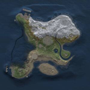 Thumbnail Rust Map: Procedural Map, Size: 2100, Seed: 6767, 6 Monuments