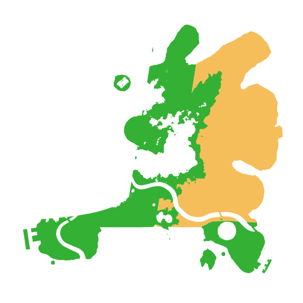 Biome Rust Map: Procedural Map, Size: 3000, Seed: 17582