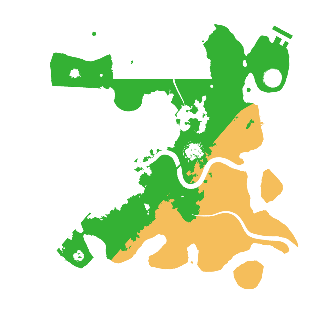 Biome Rust Map: Procedural Map, Size: 3000, Seed: 24279