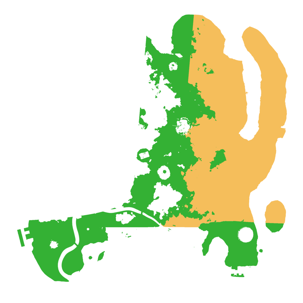 Biome Rust Map: Procedural Map, Size: 3500, Seed: 66466