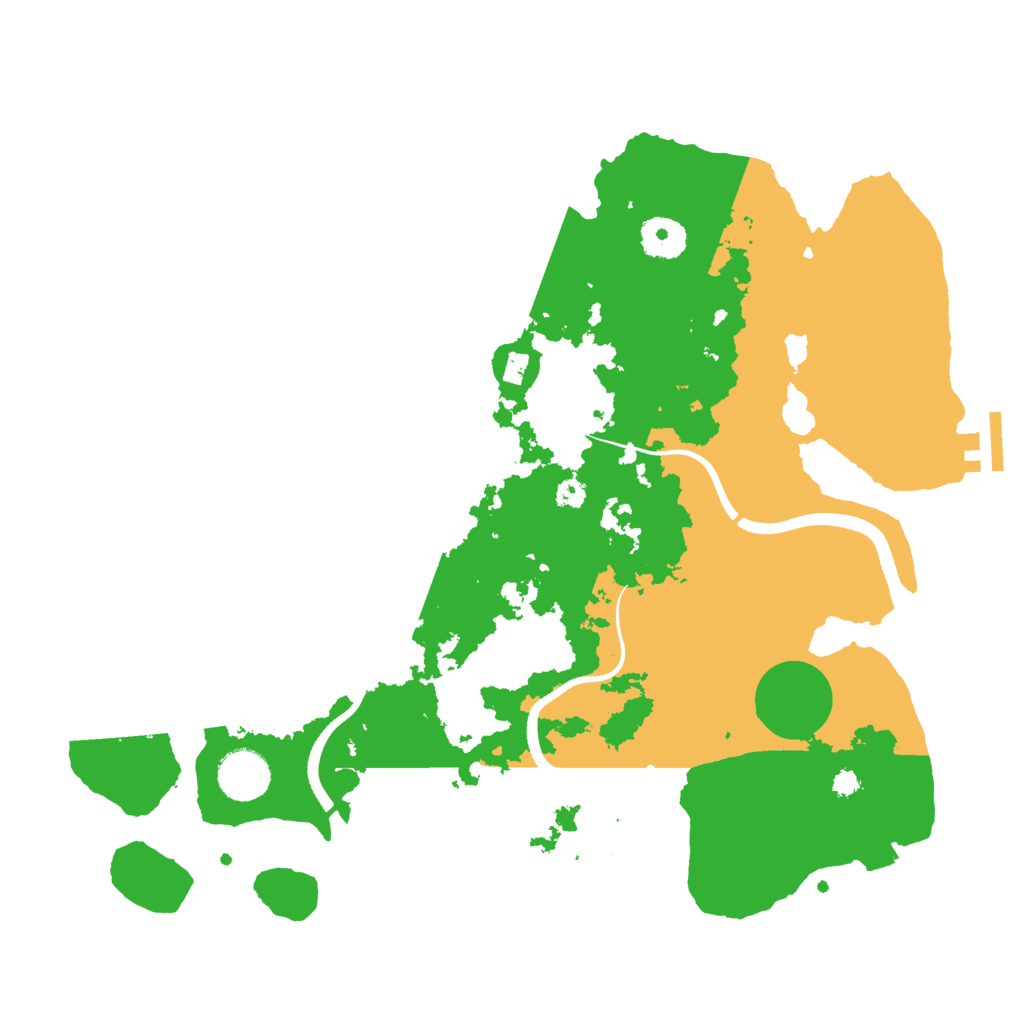 Biome Rust Map: Procedural Map, Size: 3500, Seed: 3833699