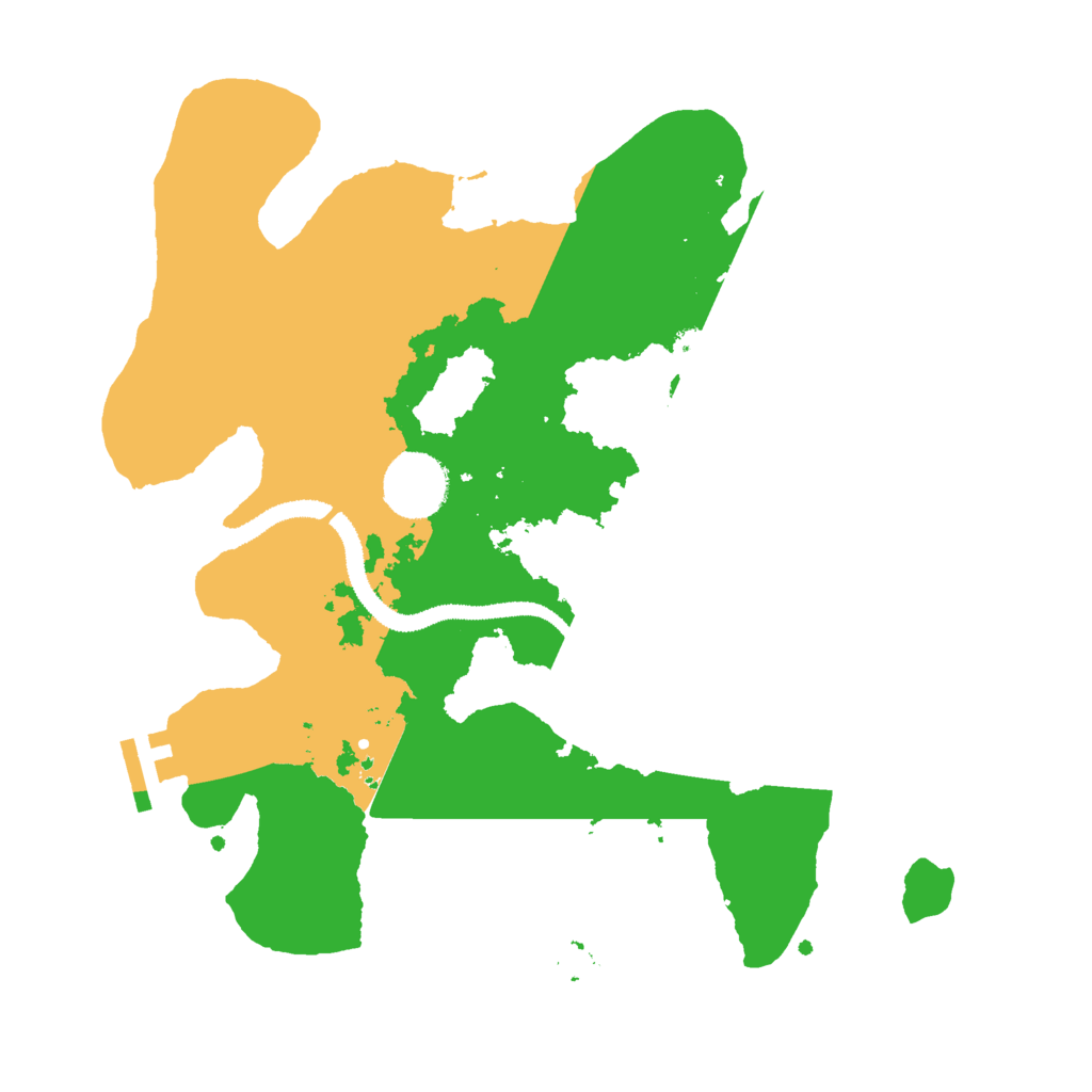 Biome Rust Map: Procedural Map, Size: 3000, Seed: 6967429