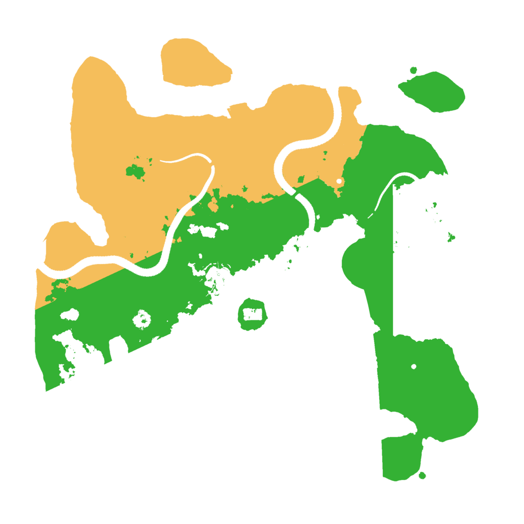 Biome Rust Map: Procedural Map, Size: 3000, Seed: 2099453147