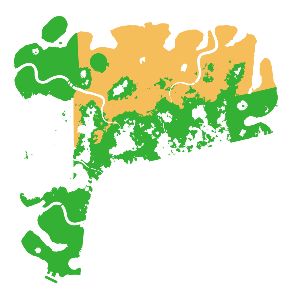 Biome Rust Map: Procedural Map, Size: 4500, Seed: 490164640