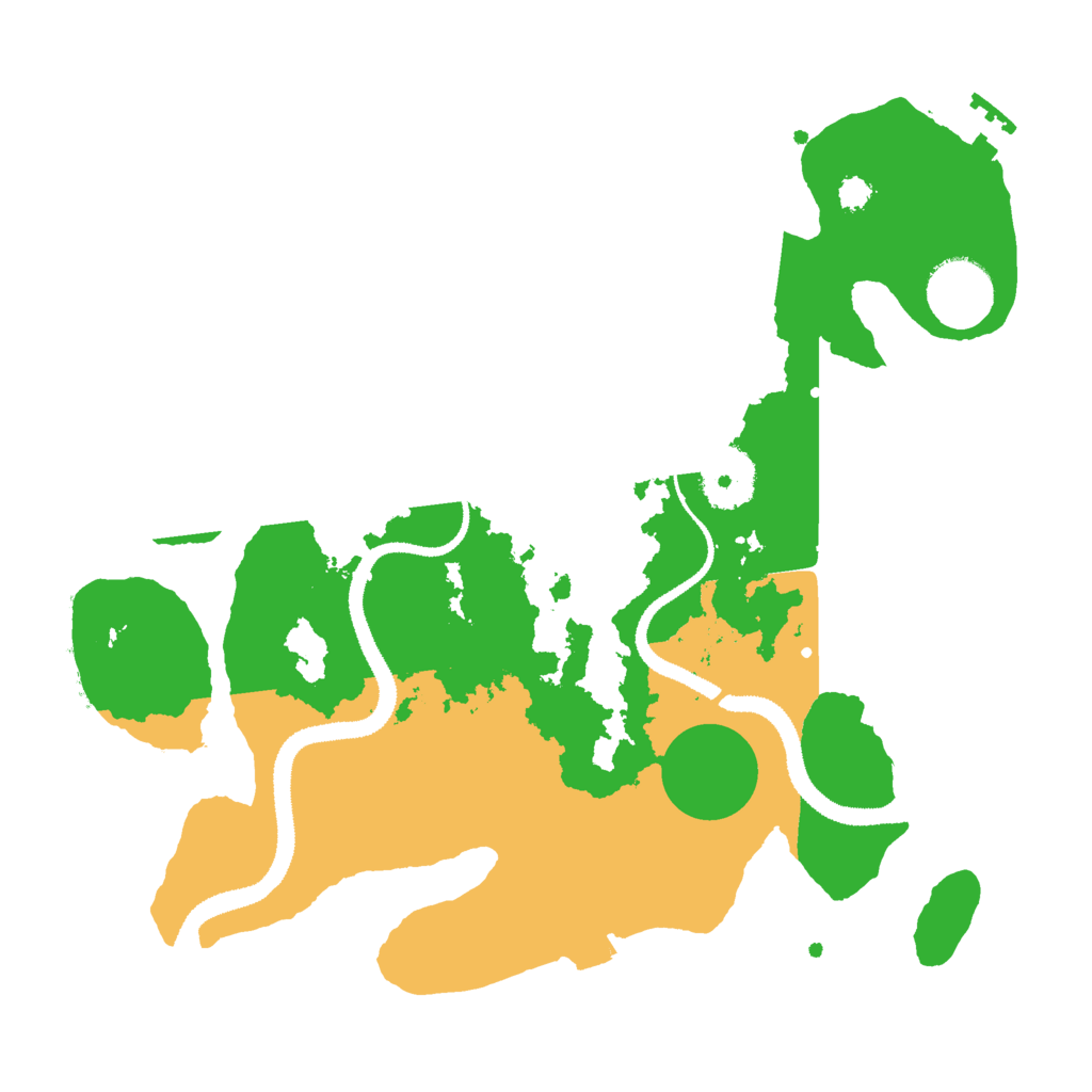 Biome Rust Map: Procedural Map, Size: 3000, Seed: 420543