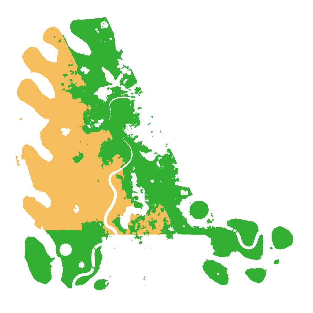 Biome Rust Map: Procedural Map, Size: 4500, Seed: 744900521