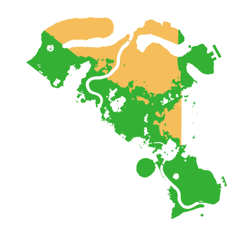 Biome Rust Map: Procedural Map, Size: 3500, Seed: 974412990
