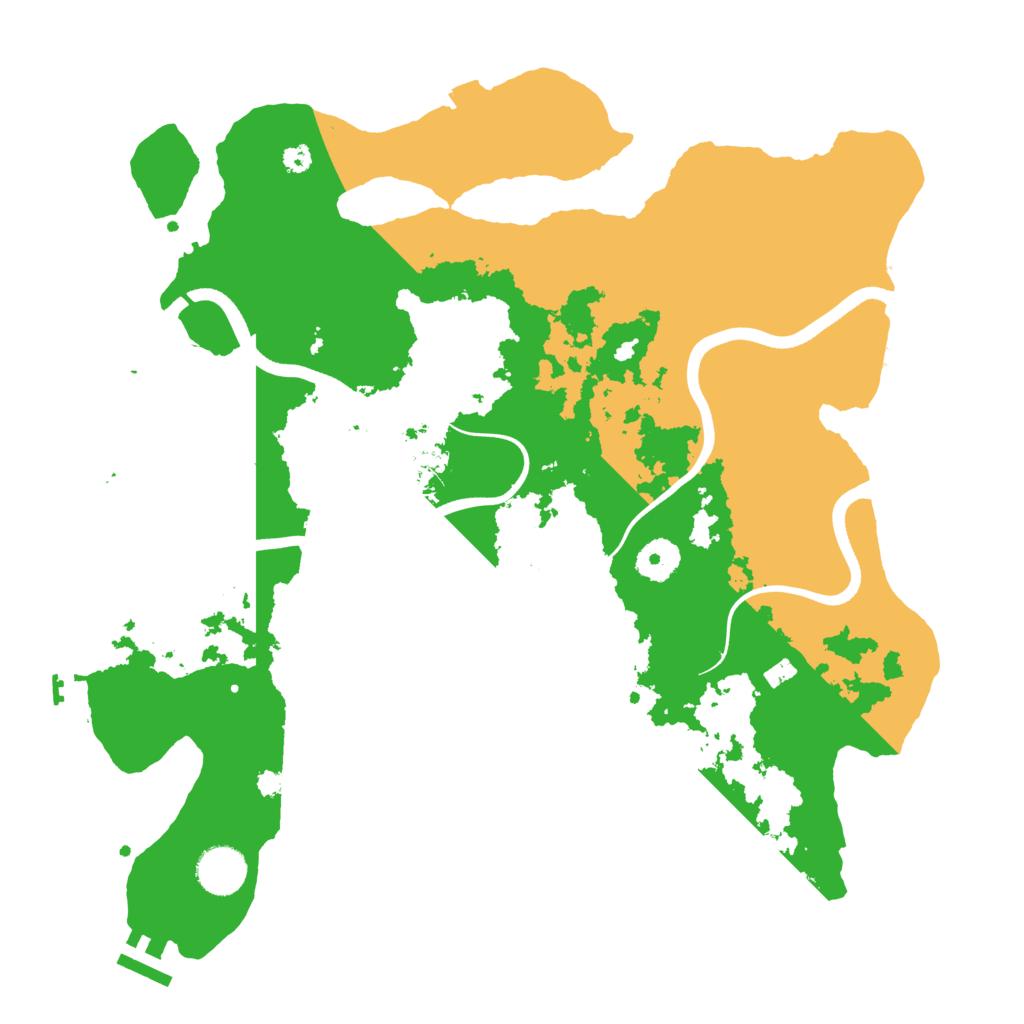 Biome Rust Map: Procedural Map, Size: 3650, Seed: 38125398