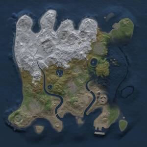 Thumbnail Rust Map: Procedural Map, Size: 3000, Seed: 730797794, 11 Monuments