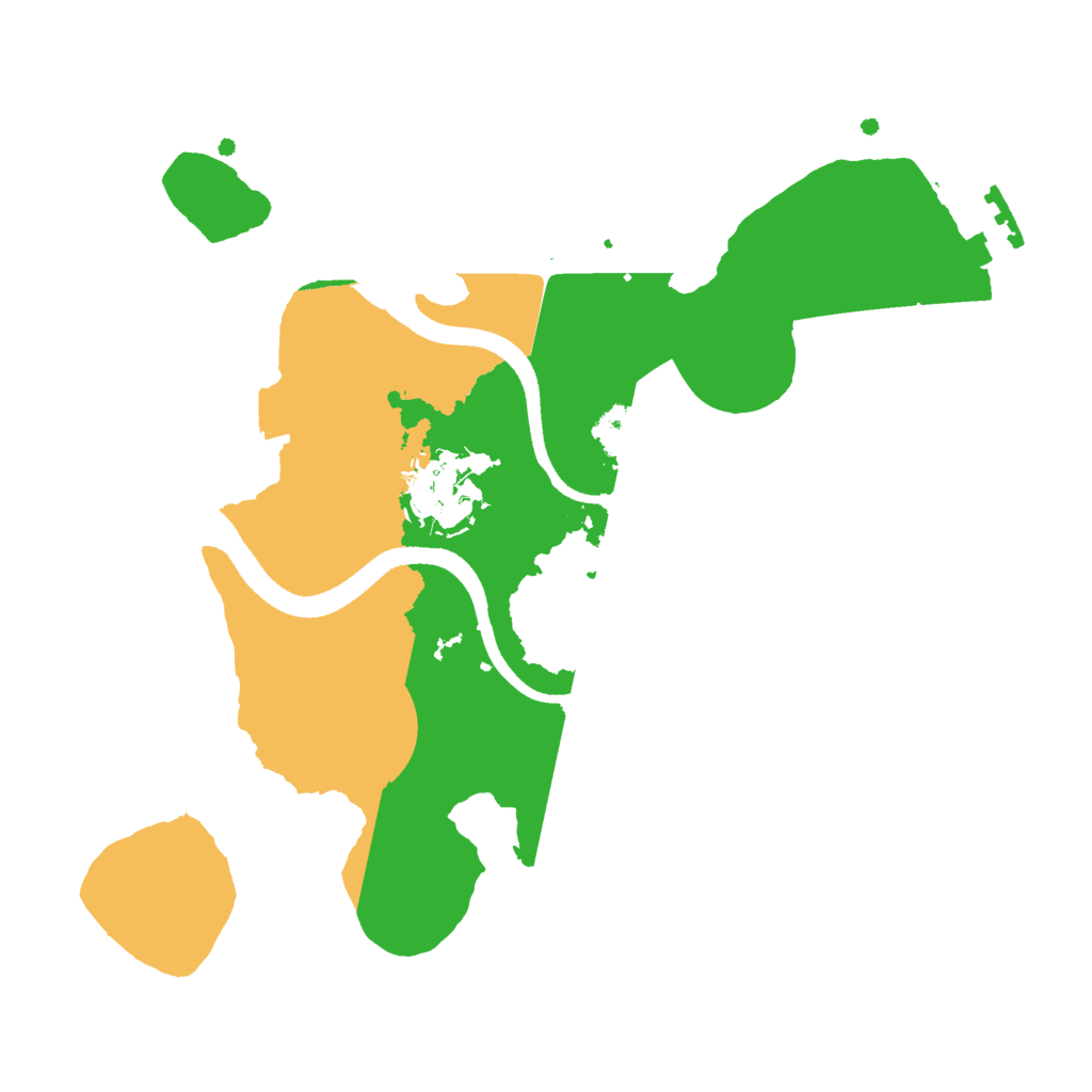 Biome Rust Map: Procedural Map, Size: 2500, Seed: 144658599