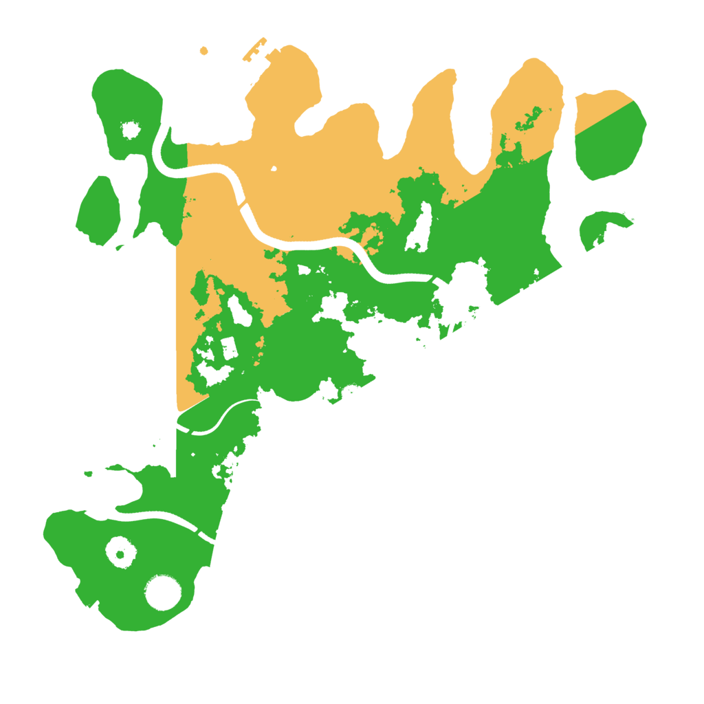 Biome Rust Map: Procedural Map, Size: 3500, Seed: 76547567