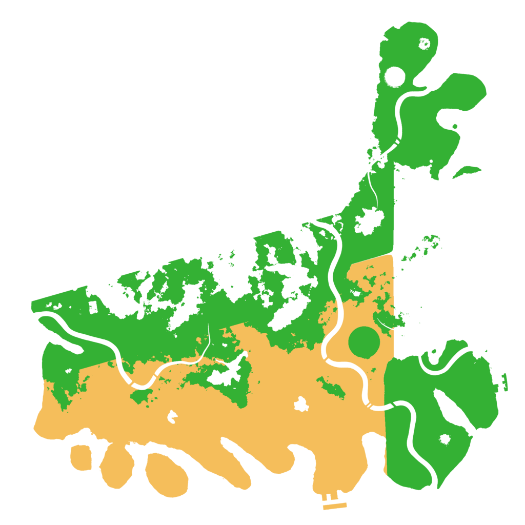 Biome Rust Map: Procedural Map, Size: 4500, Seed: 20070090