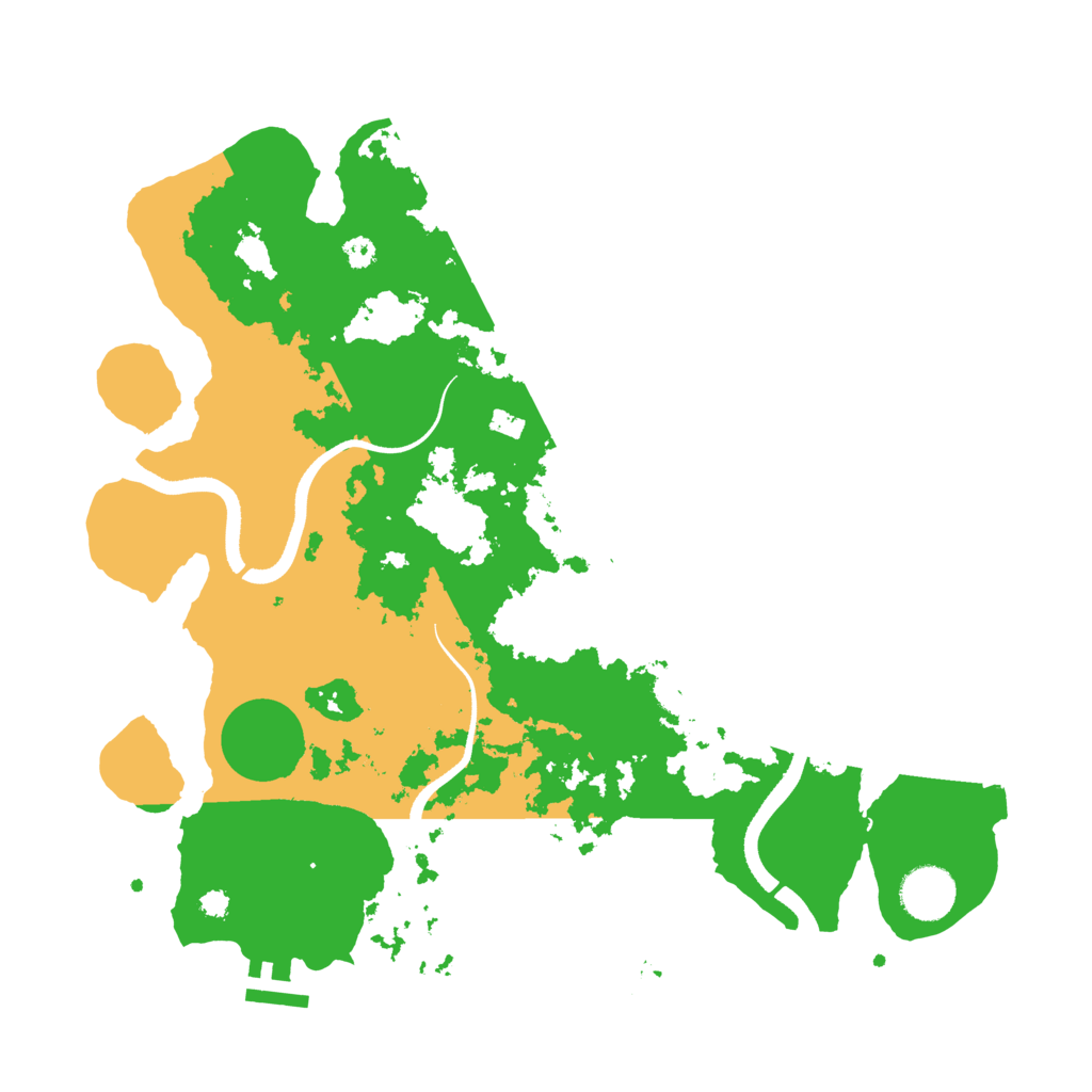 Biome Rust Map: Procedural Map, Size: 3500, Seed: 145948451