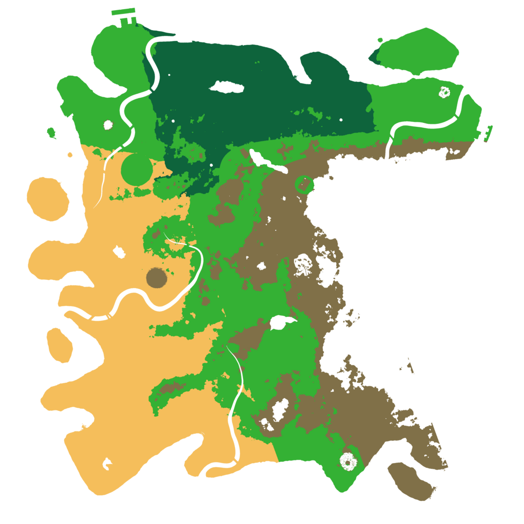 Biome Rust Map: Procedural Map, Size: 4500, Seed: 281532715