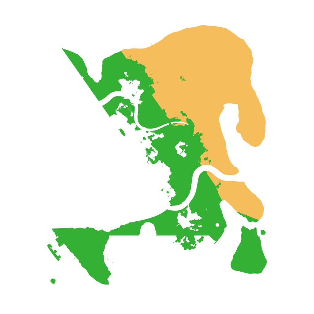 Biome Rust Map: Procedural Map, Size: 2500, Seed: 1705268034