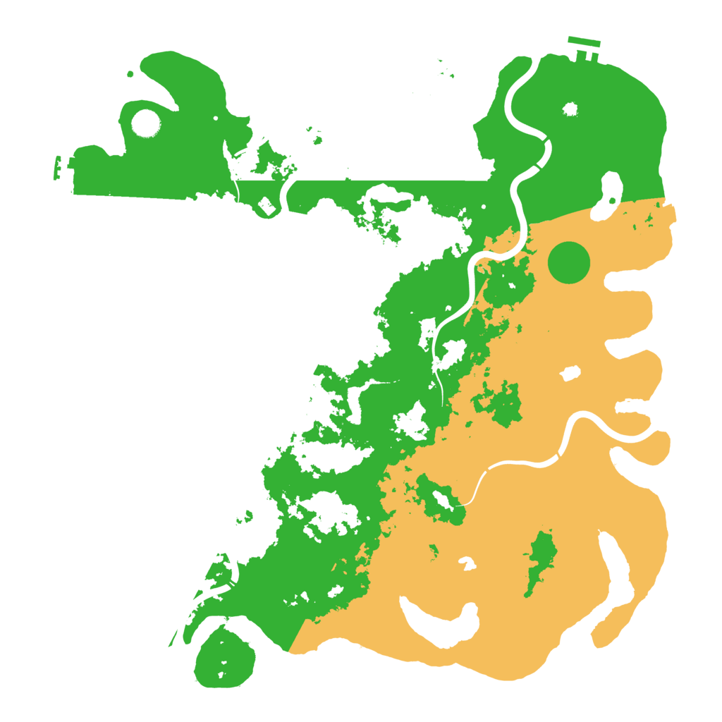 Biome Rust Map: Procedural Map, Size: 4500, Seed: 693312120