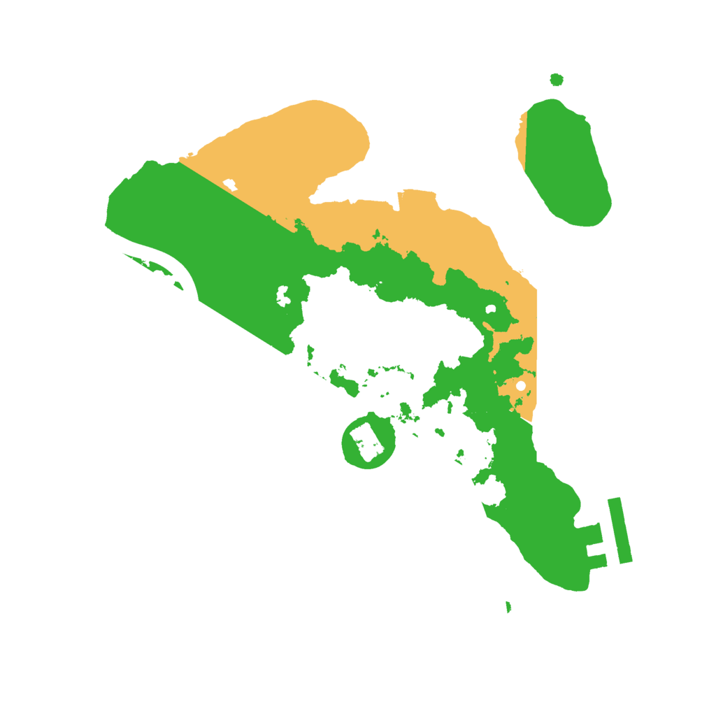 Biome Rust Map: Procedural Map, Size: 2200, Seed: 45289